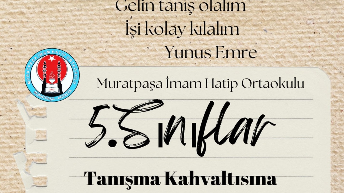 5. Sınıflarımız Tanışma Kahvaltısında Buluştu.